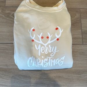 Merry Christmas Sweatshirt Sweater Top Size M